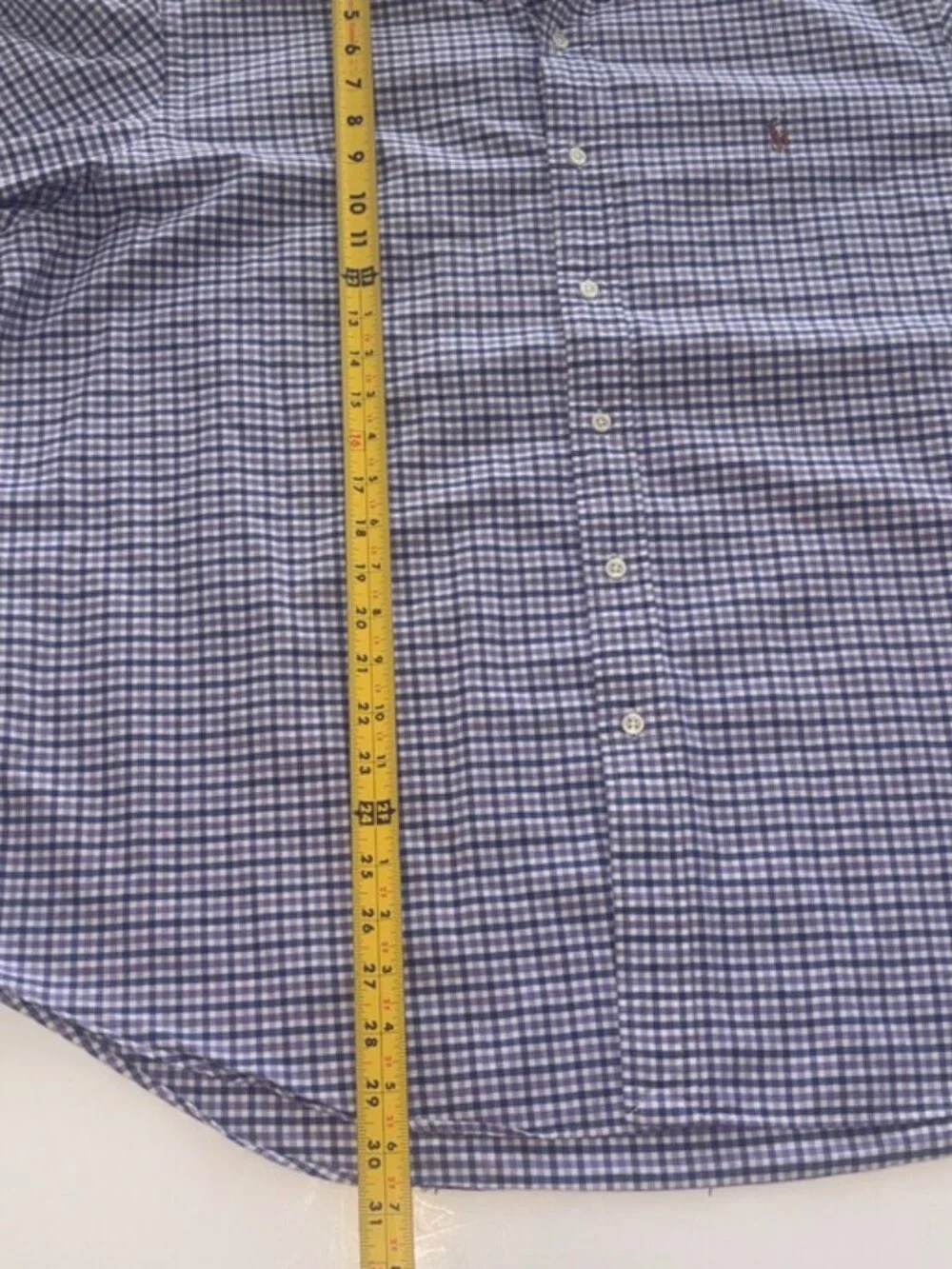 Men's Polo Ralph Lauren Navy Purple Gingham Plaid Long Sleeve Button Down XXL
